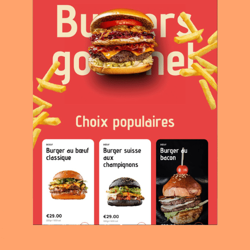 creer site internet wordpress pour mon resto de burger