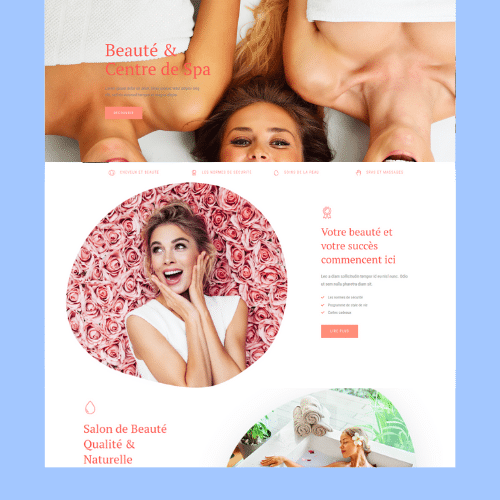Modèle de site internet pour institut de beauté n°11