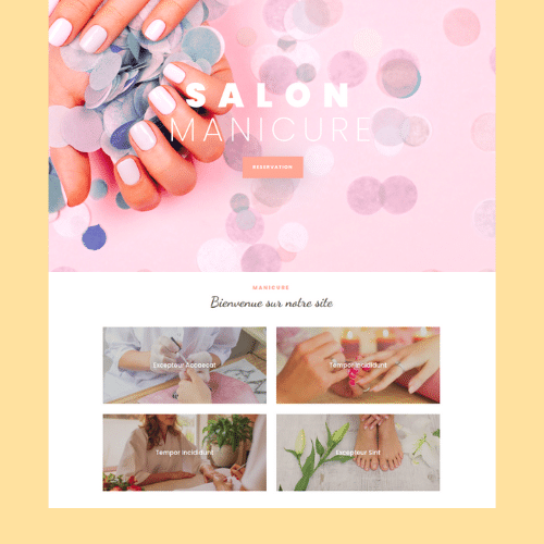 Modèle de site internet pour institut de beauté n°15