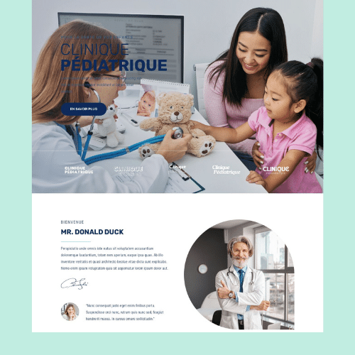 Modèle de site internet pour clinique et cabinet médical n°37