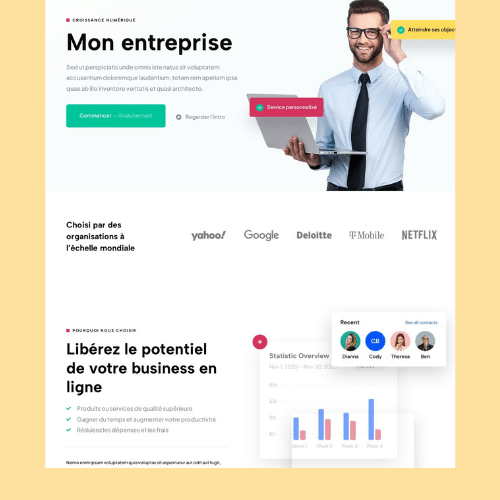 Modèle de site internet pour entreprise n°1