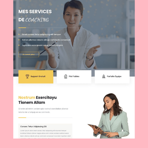 Modèle de site internet pour entreprise n°4