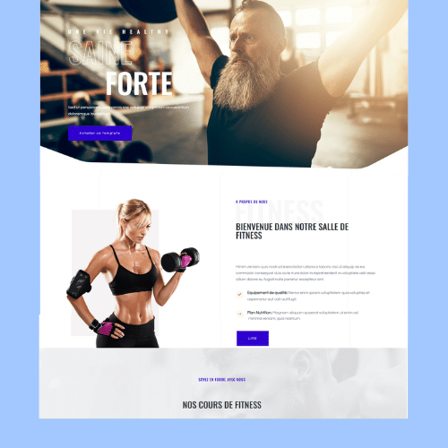 Exemple site salle de sport Reims