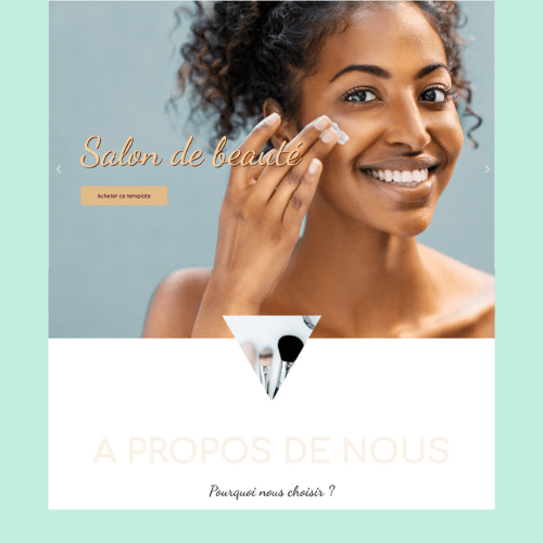 Modèle de site internet pour institut de beauté n°13