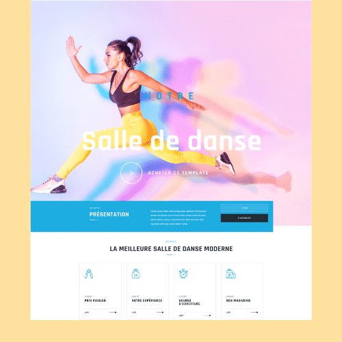 Modèle de site internet pour sport, loisirs et hôtellerie n°8