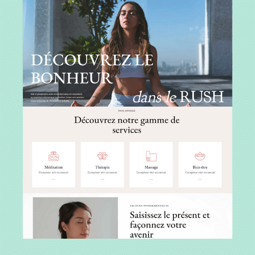Modèle de site internet pour sport, loisirs et hôtellerie n°17