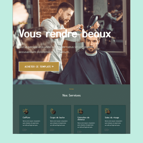 Exemple site barbier Reims