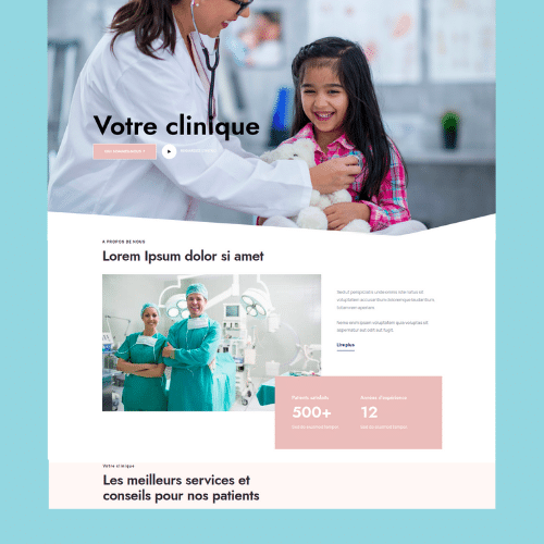 Modèle de site internet pour clinique et cabinet médical n°19