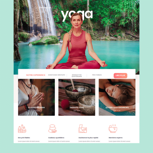 Modèle de site internet pour sport, loisirs et hôtellerie n°19