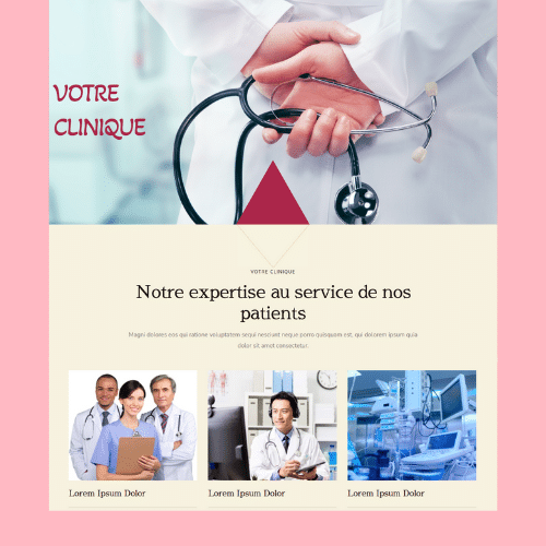Modèle de site internet pour clinique et cabinet médical n°20
