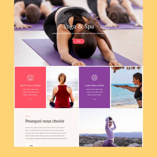 Modèle de site internet pour sport, loisirs et hôtellerie n°20