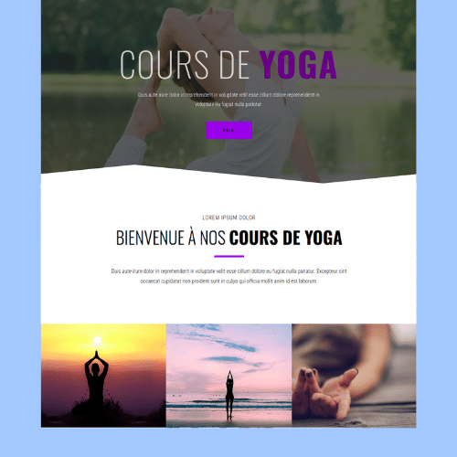 Modèle de site internet pour sport, loisirs et hôtellerie n°22