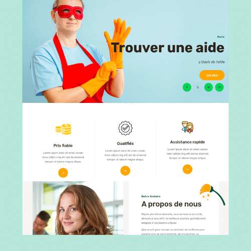 Modèle de site internet pour services à la personne n°24