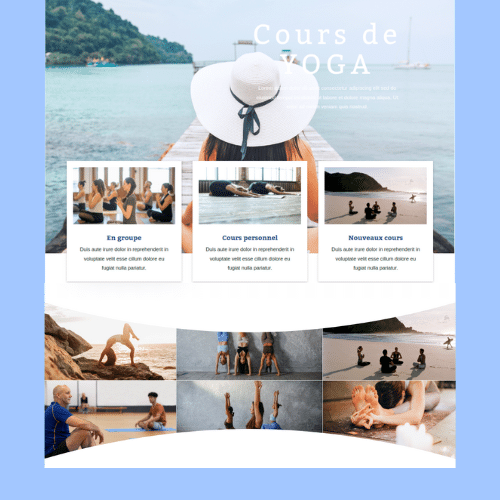 Modèle de site internet pour sport, loisirs et hôtellerie n°24