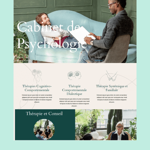 Modèle de site internet pour psychologues n°33