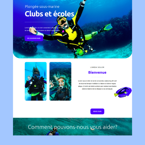 Modèle de site internet pour sport, loisirs et hôtellerie n°36