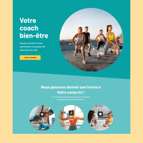 Modèle de site internet pour sport, loisirs et hôtellerie n°4