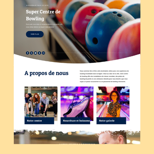 Modèle de site internet pour sport, loisirs et hôtellerie n°40