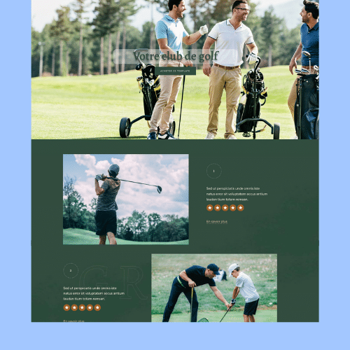 Modèle de site internet pour sport, loisirs et hôtellerie n°44