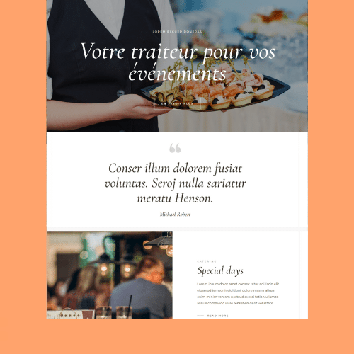 Modèle de site internet pour restaurant n°48