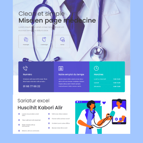 Modèle de site internet pour clinique et cabinet médical n°5