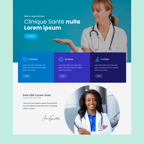 Modèle de site internet pour clinique et cabinet médical n°6