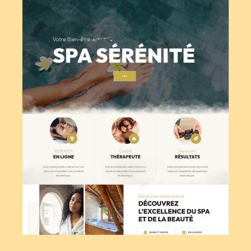 Modèle de site internet pour institut de beauté n°7