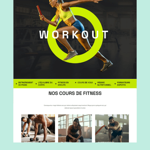 Modèle de site internet pour sport, loisirs et hôtellerie n°9