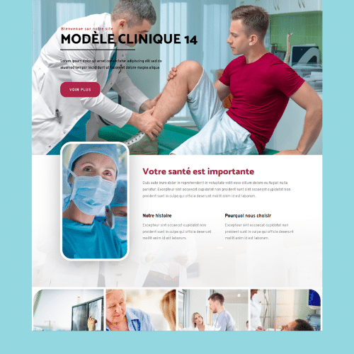 Modèle de site internet pour clinique et cabinet médical n°14