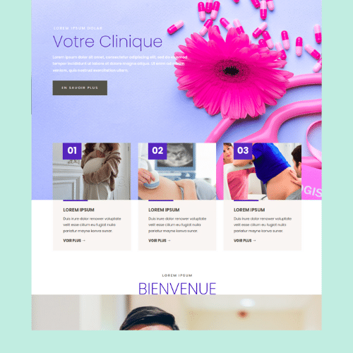 Modèle de site internet pour clinique et cabinet médical n°17