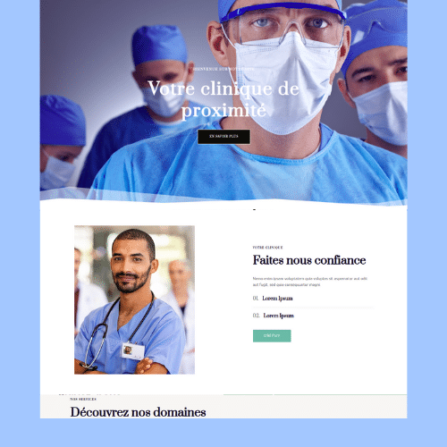 Modèle de site internet pour clinique et cabinet médical n°21