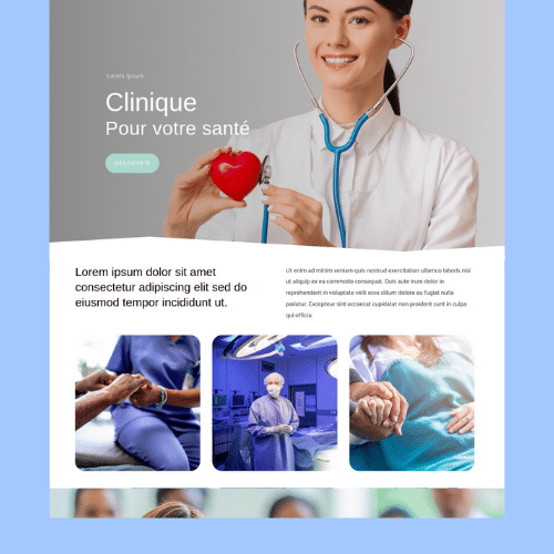 Modèle de site internet pour clinique et cabinet médical n°26