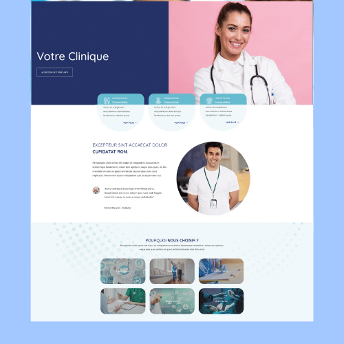 Modèle de site internet pour clinique et cabinet médical n°28