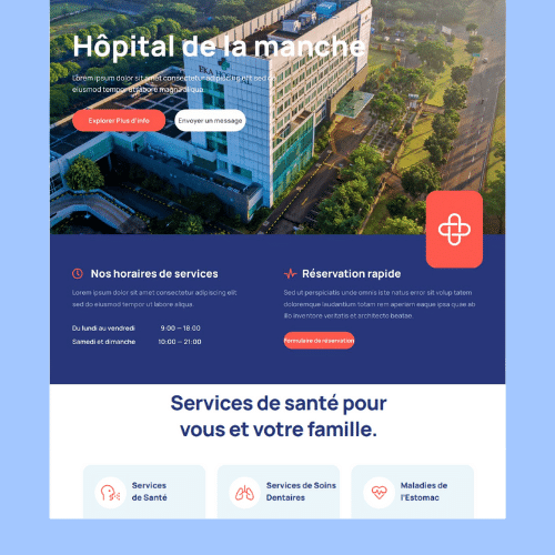 Exemple site clinique Poitiers