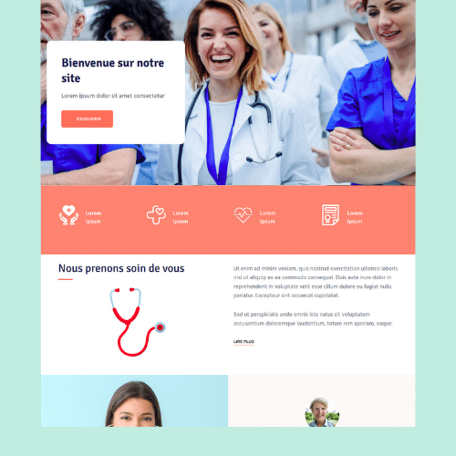 Modèle de site internet pour clinique et cabinet médical n°29