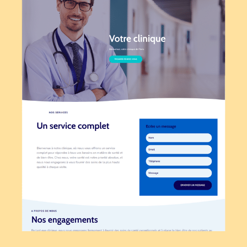 Modèle de site internet pour clinique et cabinet médical n°36