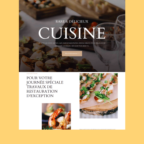 Exemple site restaurant Aix‑en‑Provence