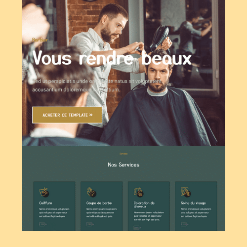 Modèle de site internet pour institut de beauté n°24