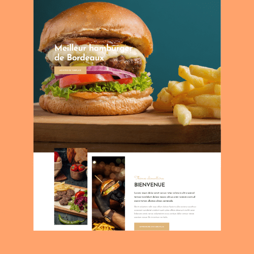 Modèle de site internet pour restaurant n°30