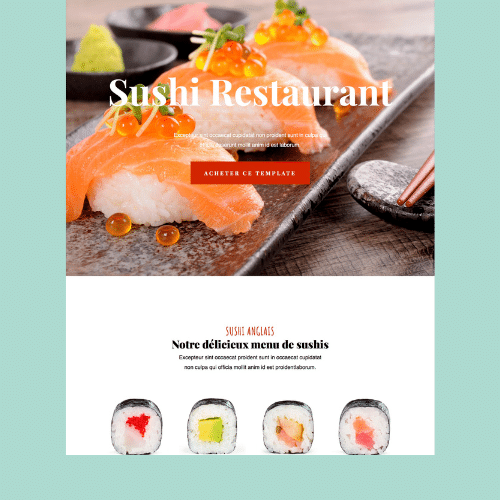 Modèle de site internet pour restaurant n°33