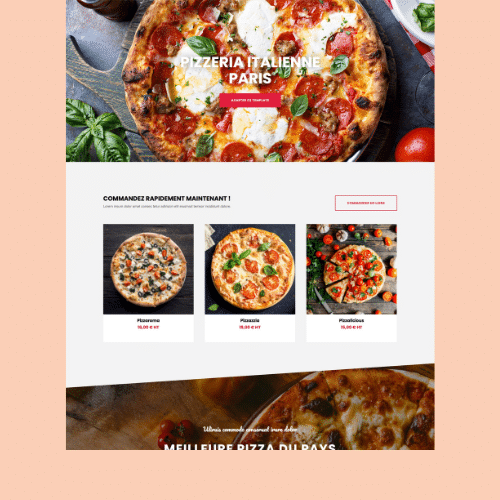 Modèle de site internet pour restaurant n°39