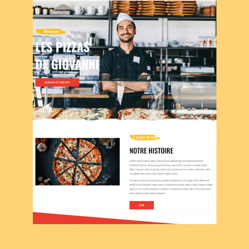 Modèle de site internet pour restaurant n°40