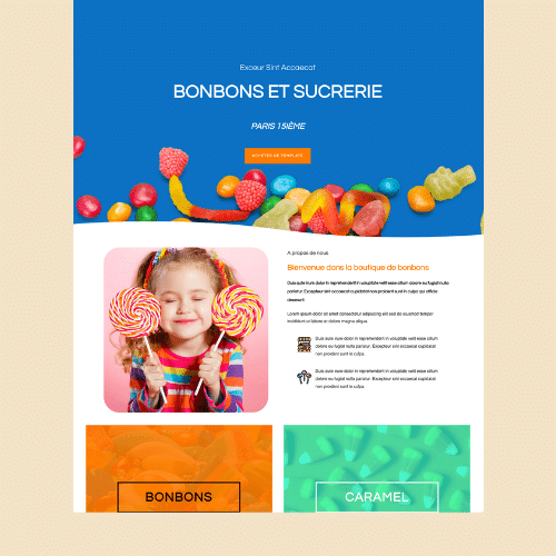 Modèle de site internet pour restaurant n°9