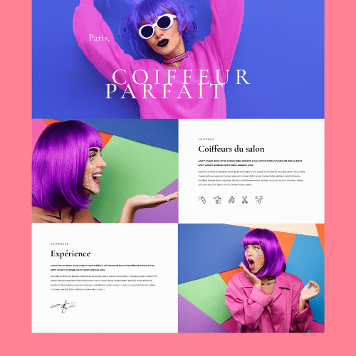 Modèle de site internet pour institut de beauté n°22