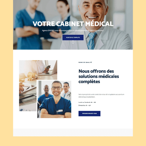 Modèle de site internet pour clinique et cabinet médical n°10