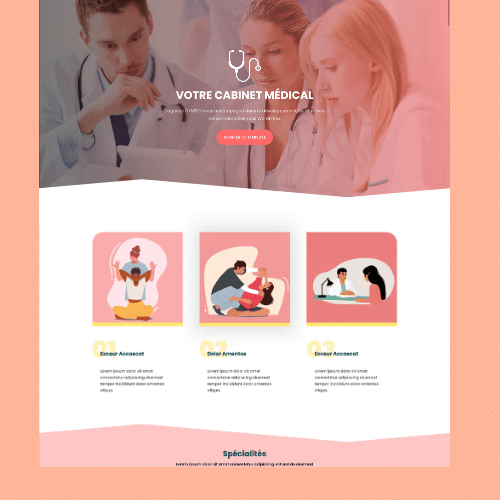 Modèle de site internet pour clinique et cabinet médical n°25