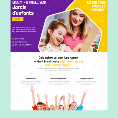 Modèle de site internet pour services à la personne n°3
