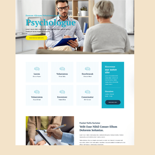 Modèle de site internet pour psychologues n°14