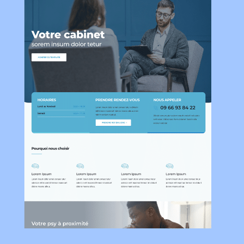 Modèle de site internet pour psychologues n°15
