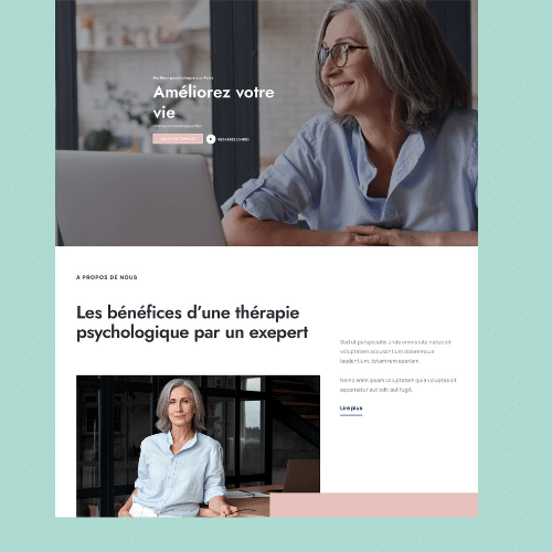 Modèle de site internet pour psychologues n°3